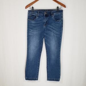 Kut From the Kloth Crop Straight Leg Mid Rise Jeans Women's 6